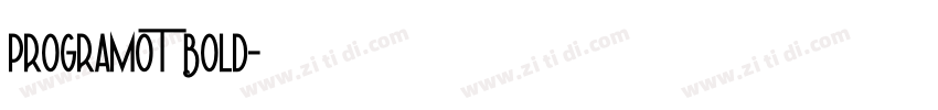 ProgramoT Bold字体转换